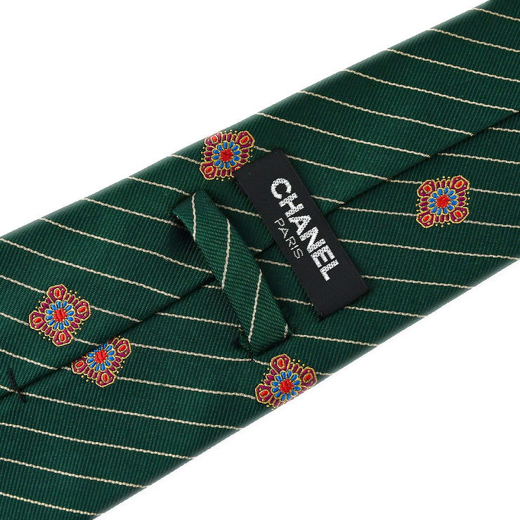 Chanel Necktie Green Small Good