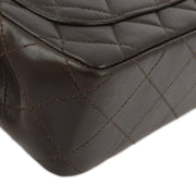 Chanel Brown Lambskin Classic Flap Micro Handbag