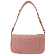 Chanel Pink Caviar Hobo Chain Handbag