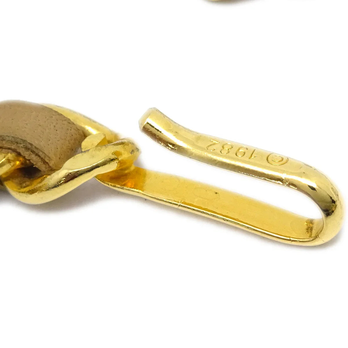 Chanel Medallion Chain Belt Beige 1982