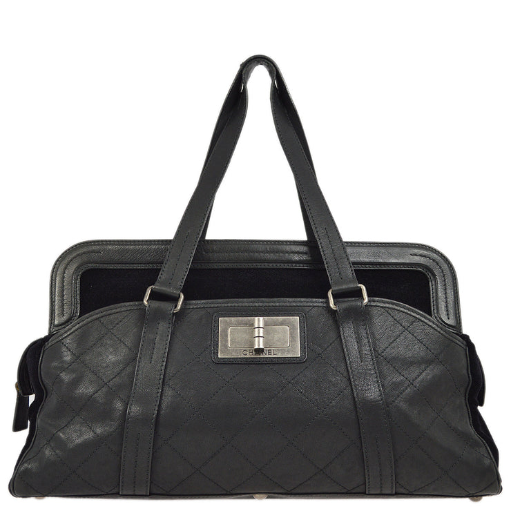 Chanel Black Mademoiselle Lock Tote Bag