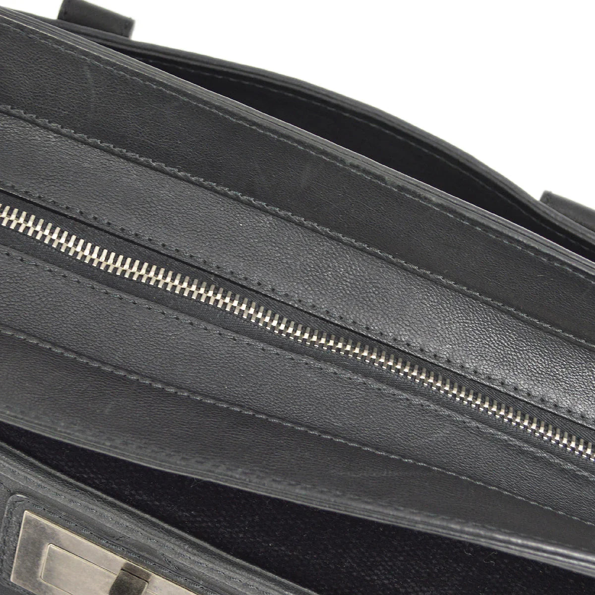 Chanel 2006-2008 Black Mademoiselle Lock Tote Bag