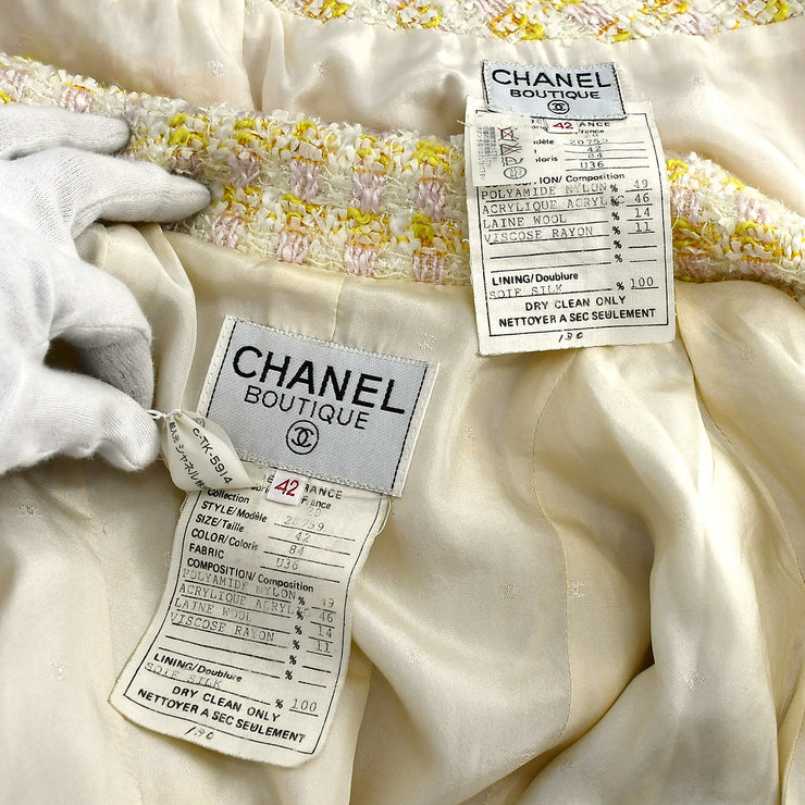 Chanel 1993 jacket skirt suit #42