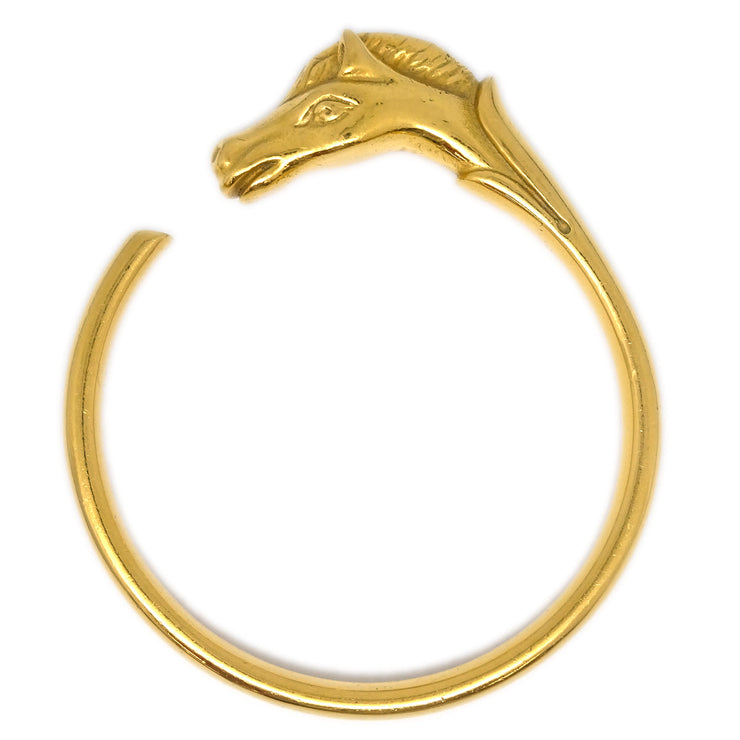 Hermes Cheval Horse Bangle Gold