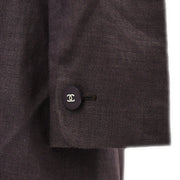 Chanel Spring 1998 Setup Suit Jacket Skirt Brown #38