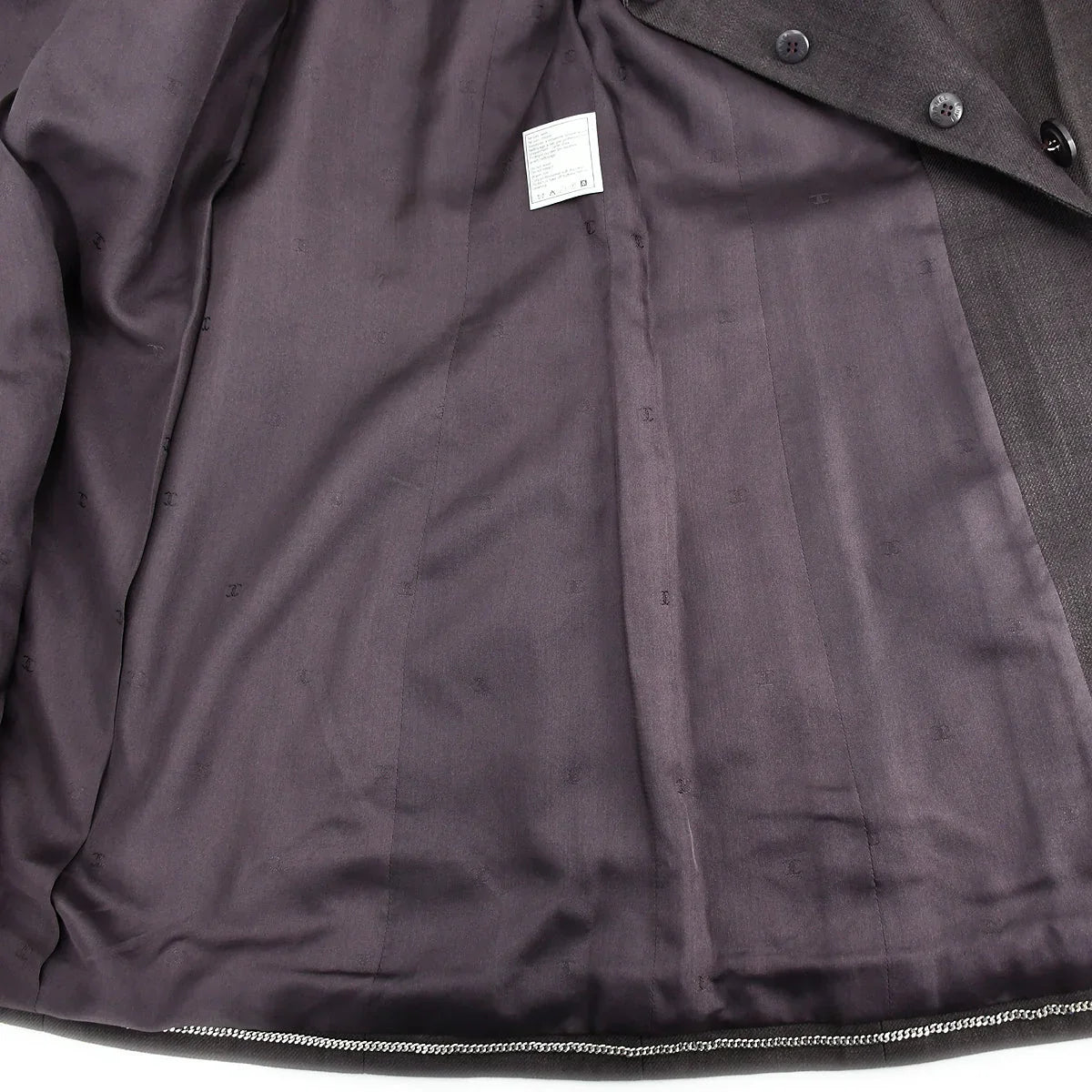 Chanel Spring 1998 Jacket Skirt Suit Brown #38
