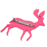 Chanel Deer Brooch Pin Pink 01A