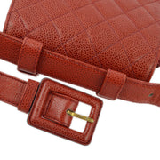 Chanel Red Caviar Waist Bum Bag #75/30