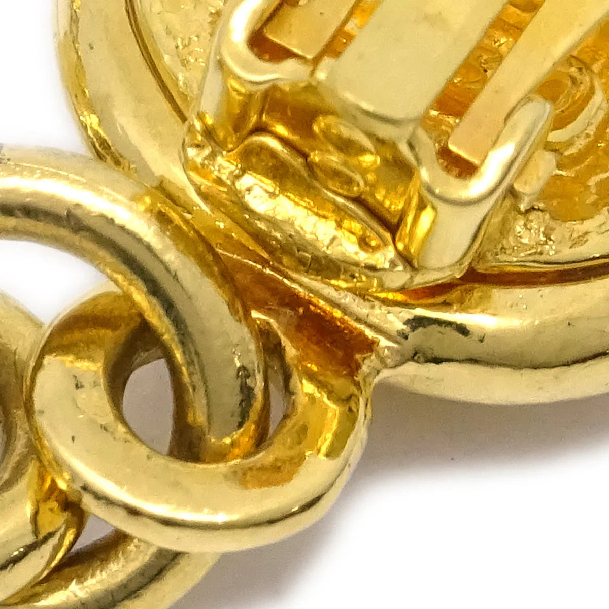 Chanel Dangle Earrings Clip-On Gold 93P/2930