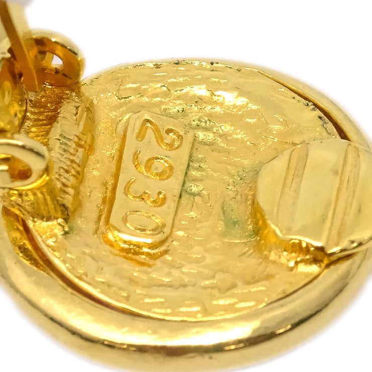 Chanel Dangle Earrings Clip-On Gold 93P/2930