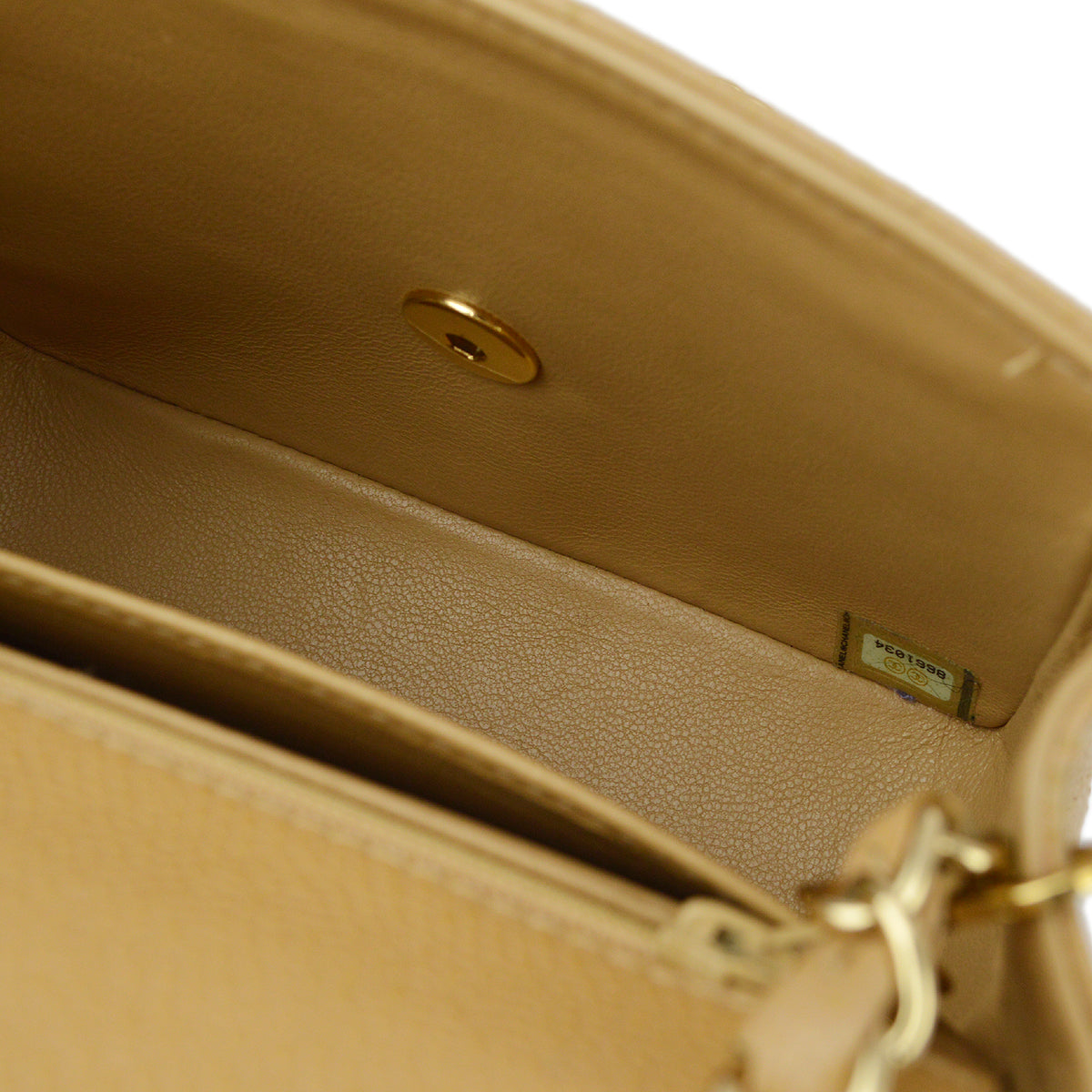 Chanel 2003-2004 Caviar Mini Classic Square Flap Bag 17