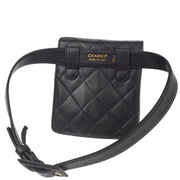 Chanel Black Caviar Belt Bum Bag #75/30