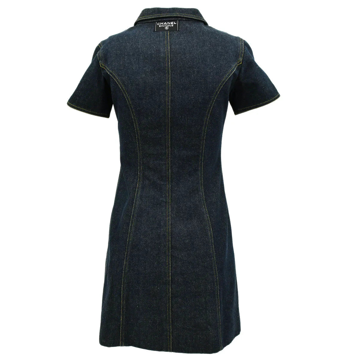 Chanel Denim Dress Navy #36