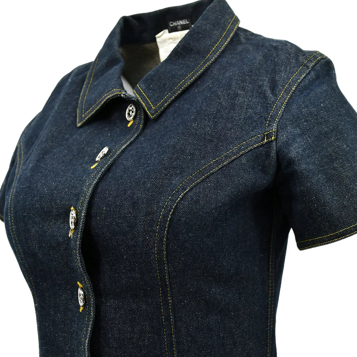 Chanel Denim Dress Navy #36