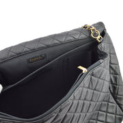 Chanel Black Calfskin XXL Single Flap Shoulder Bag