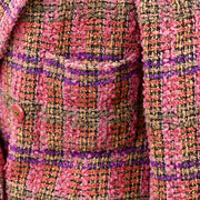 Chanel Fall 1994 single-breasted tweed boucle jacket #40