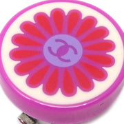 Chanel Button Earrings Clip-On Pink 04P