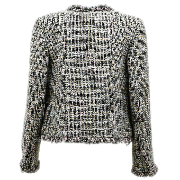 Chanel Fall 2003 Collarless Tweed Jacket #36