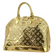 Louis Vuitton 2008 Gold Monogram Miroir Alma GM Handbag M95274