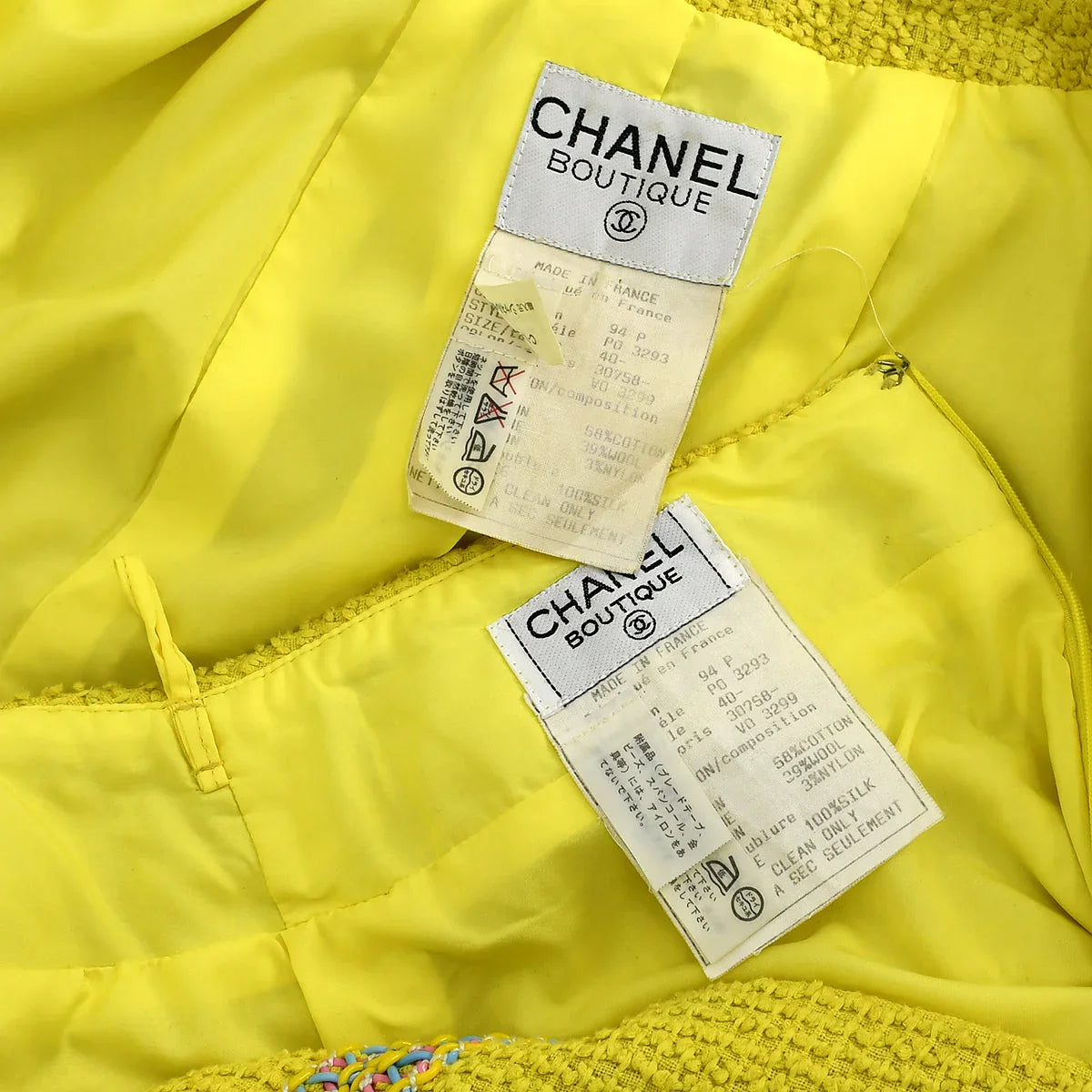 Chanel Spring 1994 Jacket Skirt Suit #40