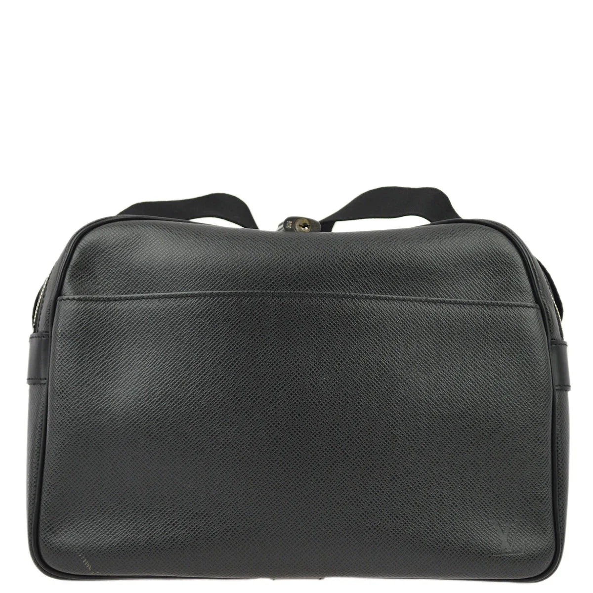 Louis Vuitton 2002 Black Taiga Reporter PM Shoulder Bag M30152