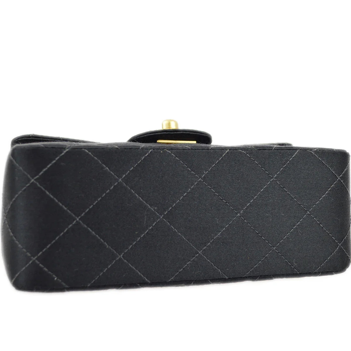 Chanel 2000-2001 Satin Mini Classic Square Flap Shoulder Bag 17