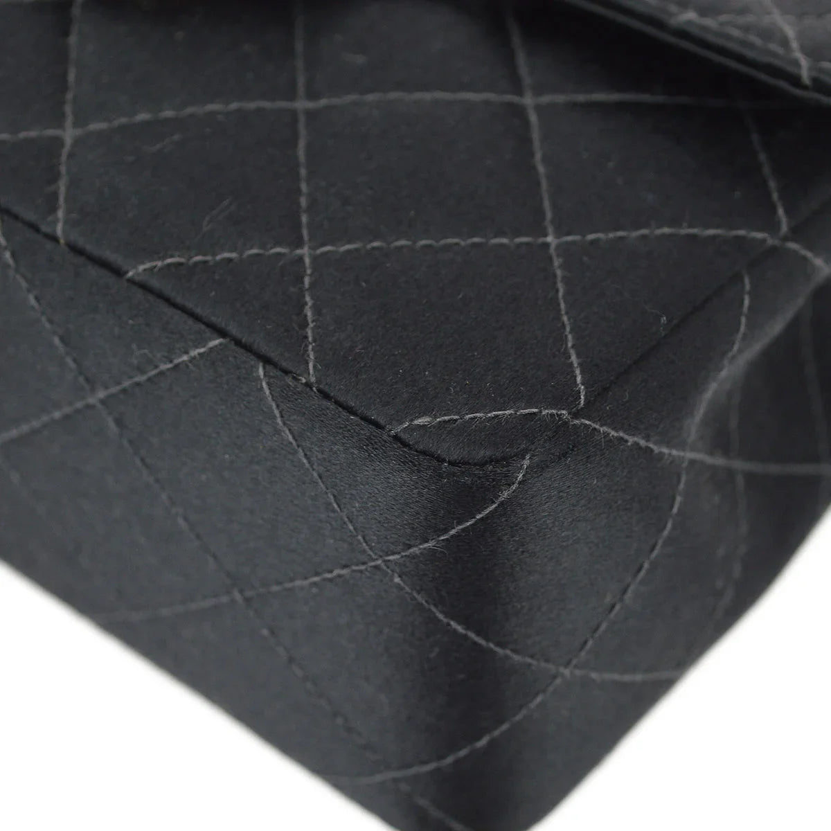 Chanel 2000-2001 Satin Mini Classic Square Flap Shoulder Bag 17