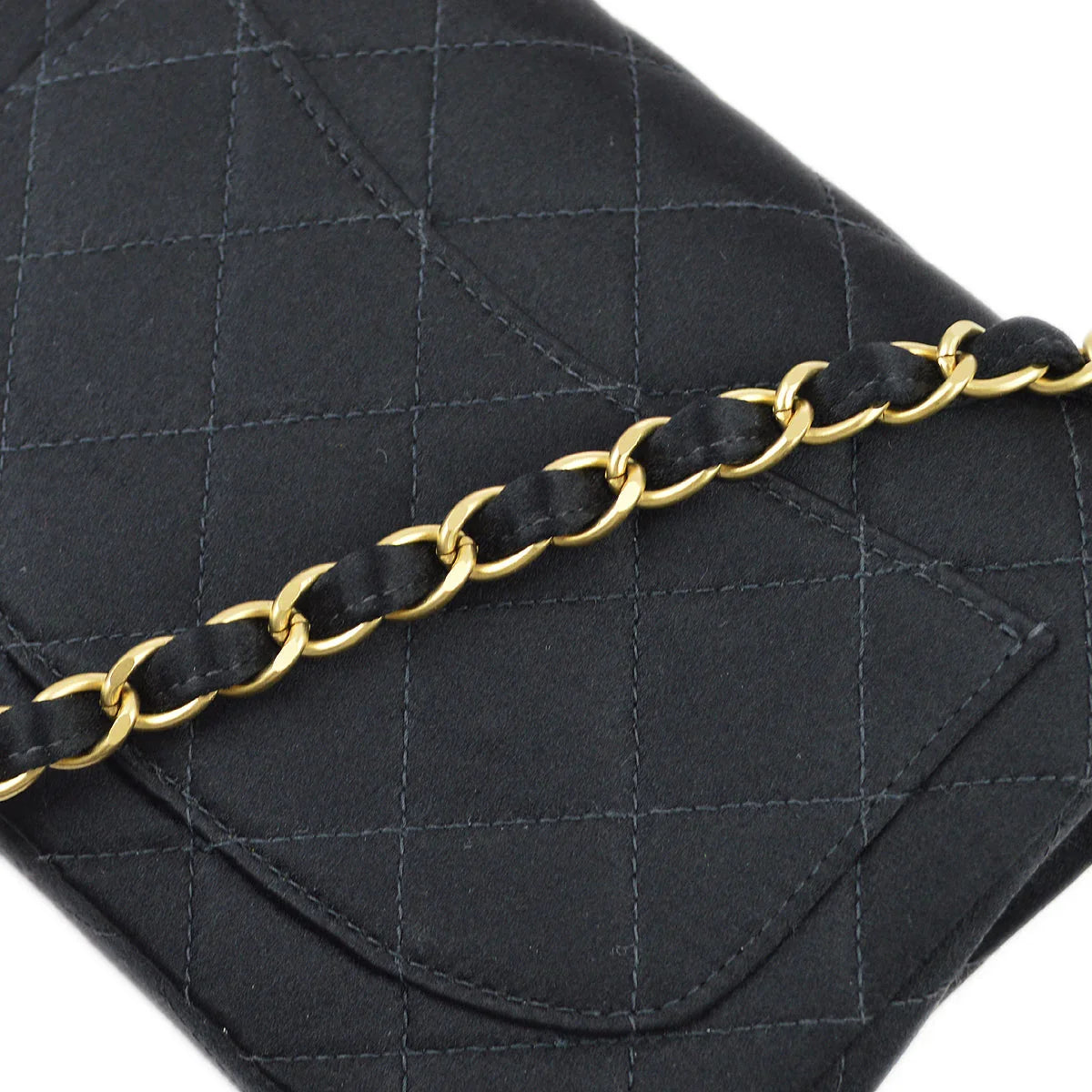 Chanel 2000-2001 Satin Mini Classic Square Flap Shoulder Bag 17