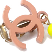 Chanel Dangle Earrings Pink 03S