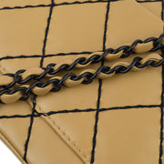 Chanel 2000-2001 Calfskin Medium Wild Stitch Straight Flap Bag