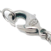 Chanel CC Chain Necklace Pendant Rhinestone Silver B12A
