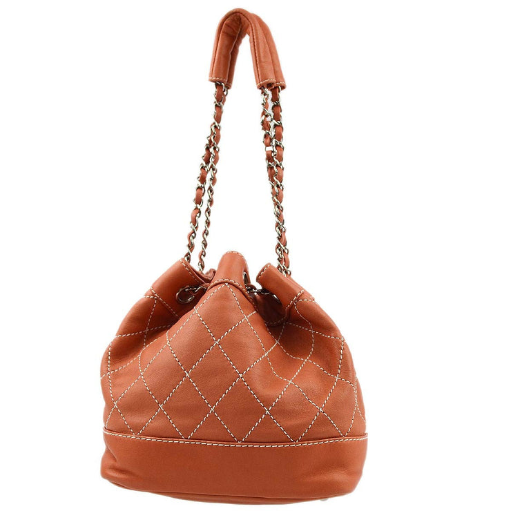 Chanel 2005-2006 Lambskin Bucket Shoulder Bag