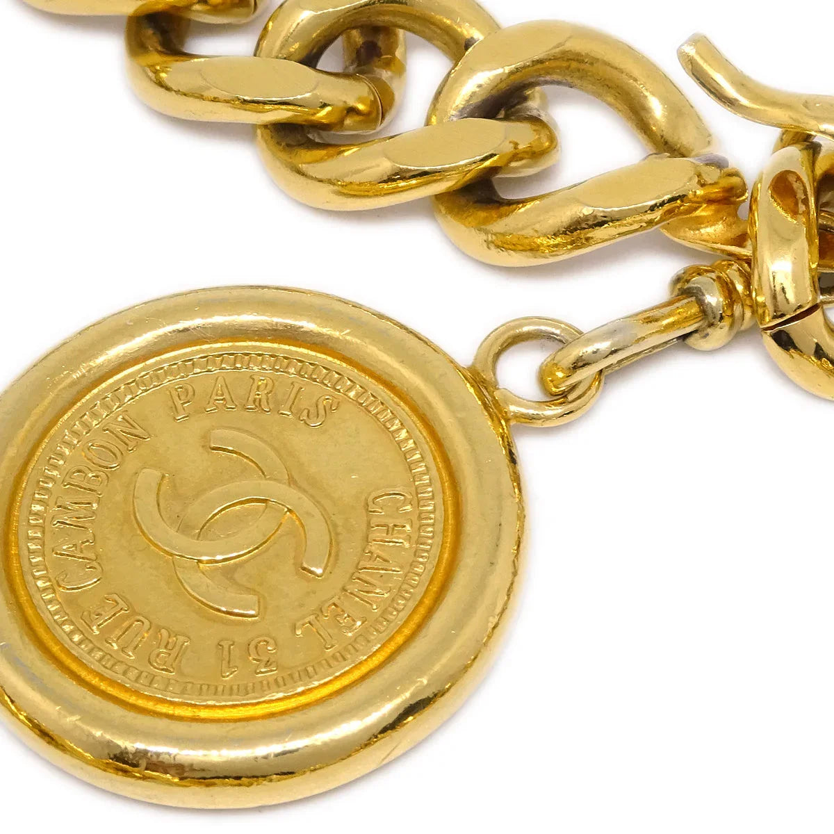 Chanel Medallion Chain Belt Gold