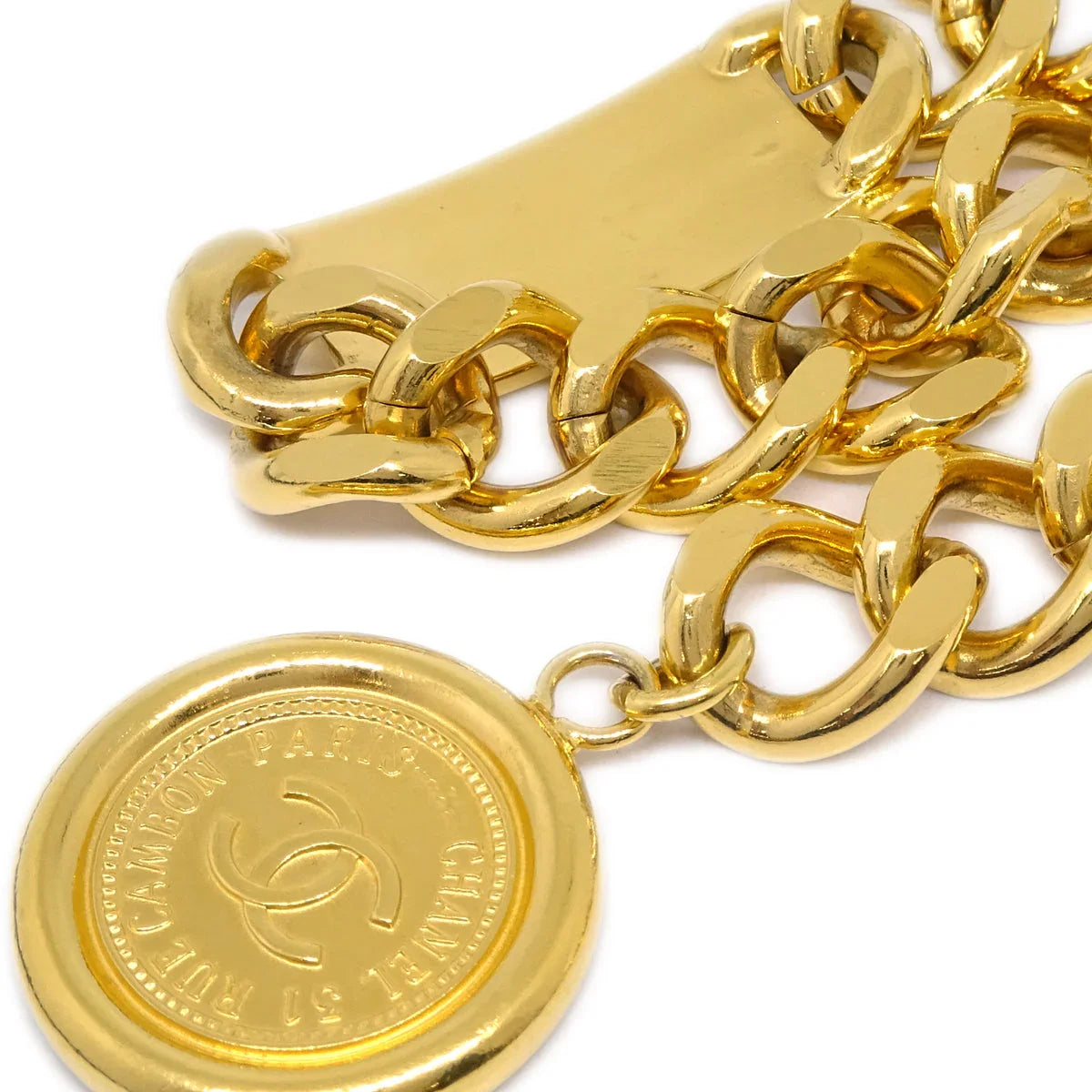 Chanel Medallion Chain Belt Gold