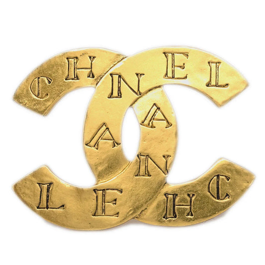 Chanel CC Brooch Pin Gold 99A