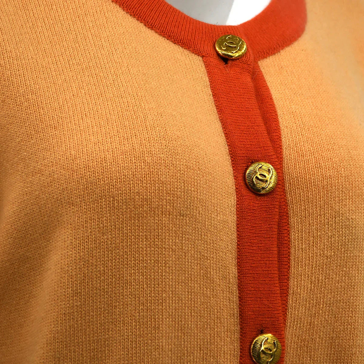 Chanel Cardigan Orange