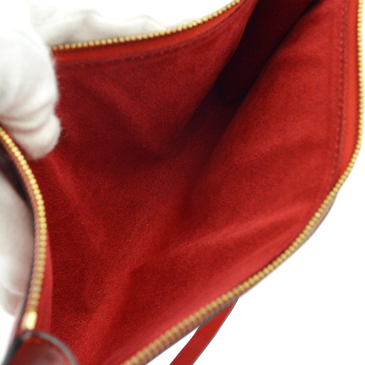 Louis Vuitton 1999 Red Epi Pochette Accessoires Handbag M52947