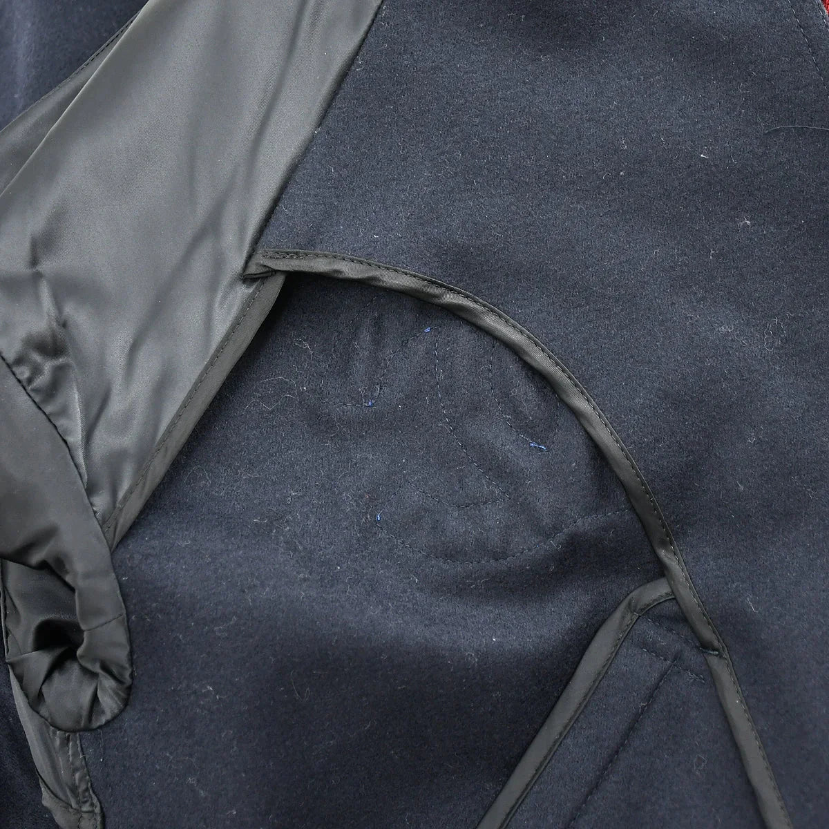 Chanel 2004 Spring Letterman Bomber Jacket Navy #38