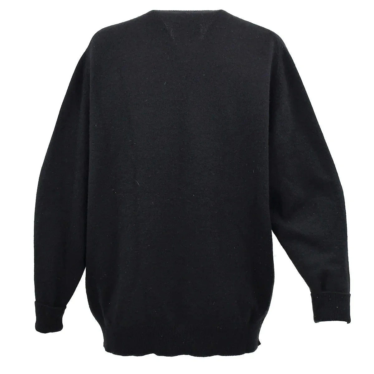 Chanel Long Sweater Black 94A #44