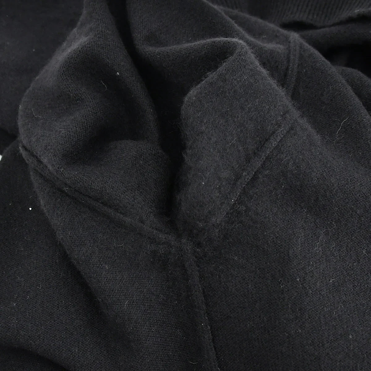 Chanel Long Sweater Black 94A #44