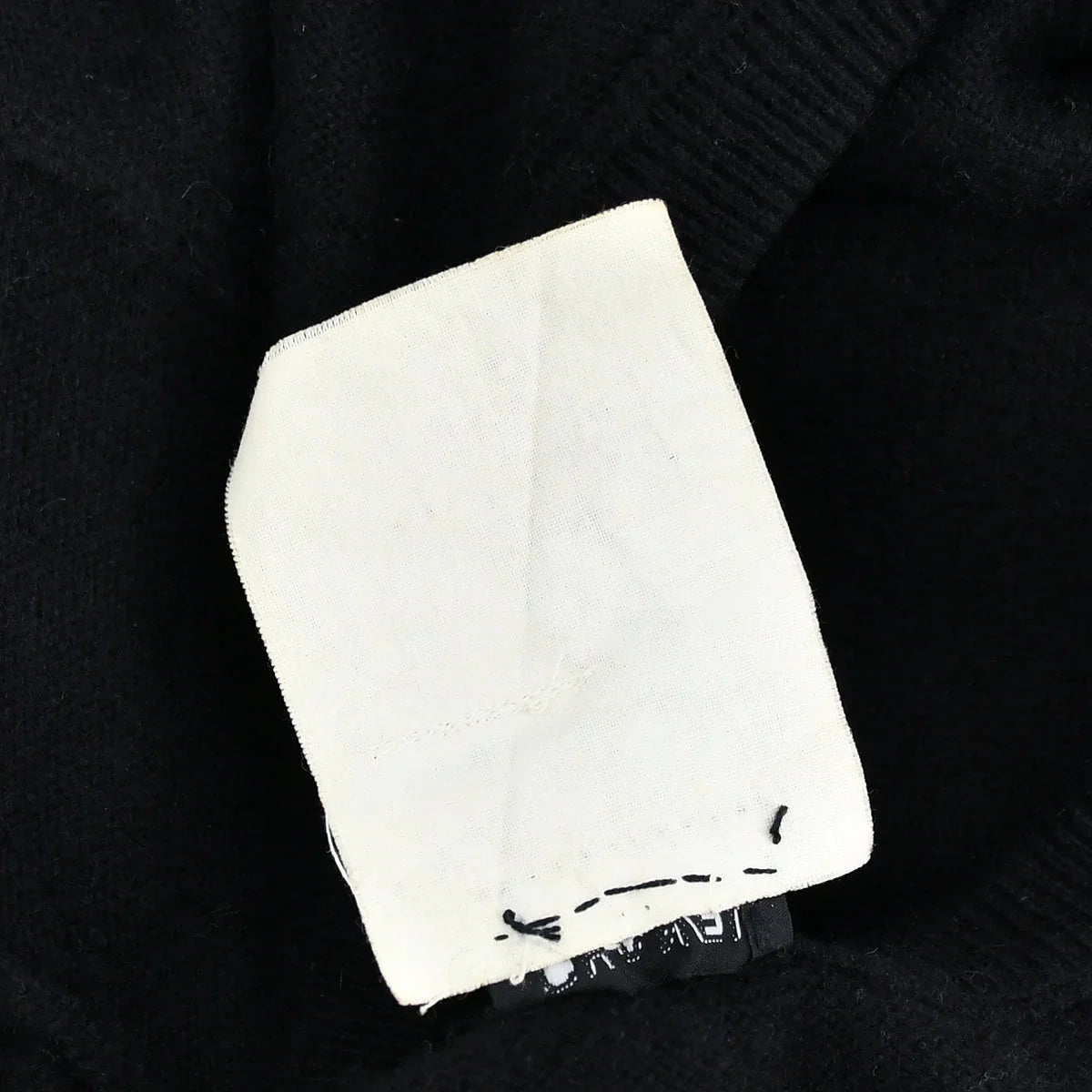 Chanel Long Sweater Black 94A #44