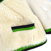 Chanel * Fur Sleeveless Vest Jacket Ivory 94A #36