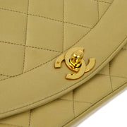Chanel 1991-1994 Lambskin Small Diana Shoulder Bag