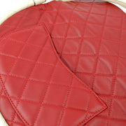 Chanel * Red Lambskin Hula Hoop Handbag