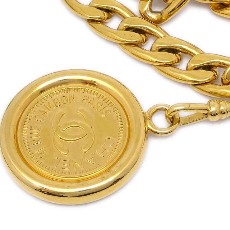 Chanel Medallion Chain Belt Gold 94P Small Good