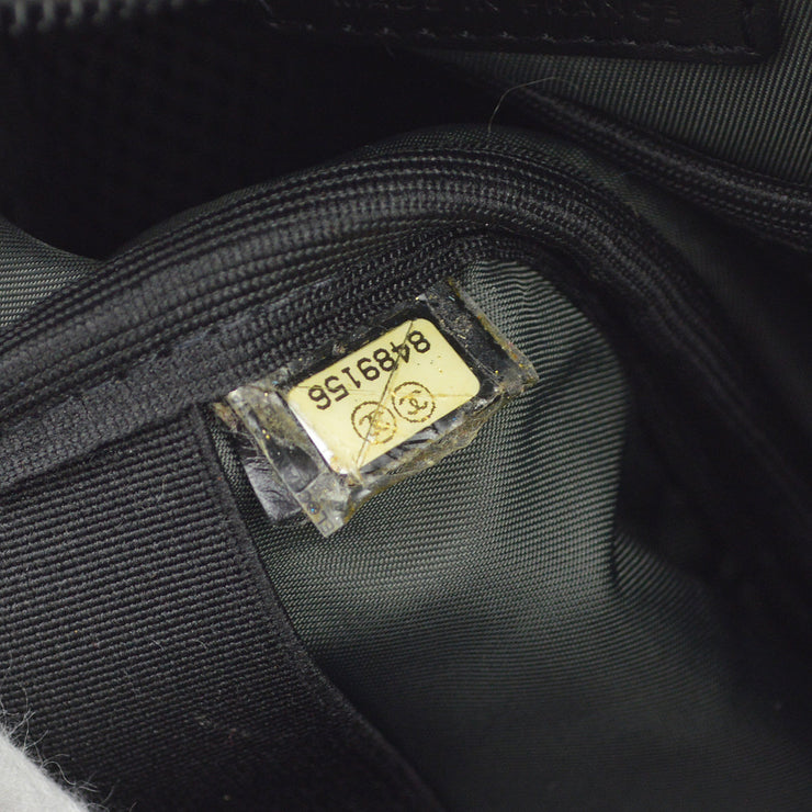 Chanel Black Green Sport Line Bum Shoulder Bag