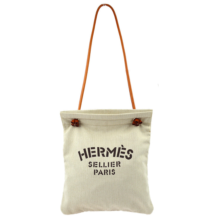 Hermes Beige Toile Chevrons Aline PM Shoulder Bag