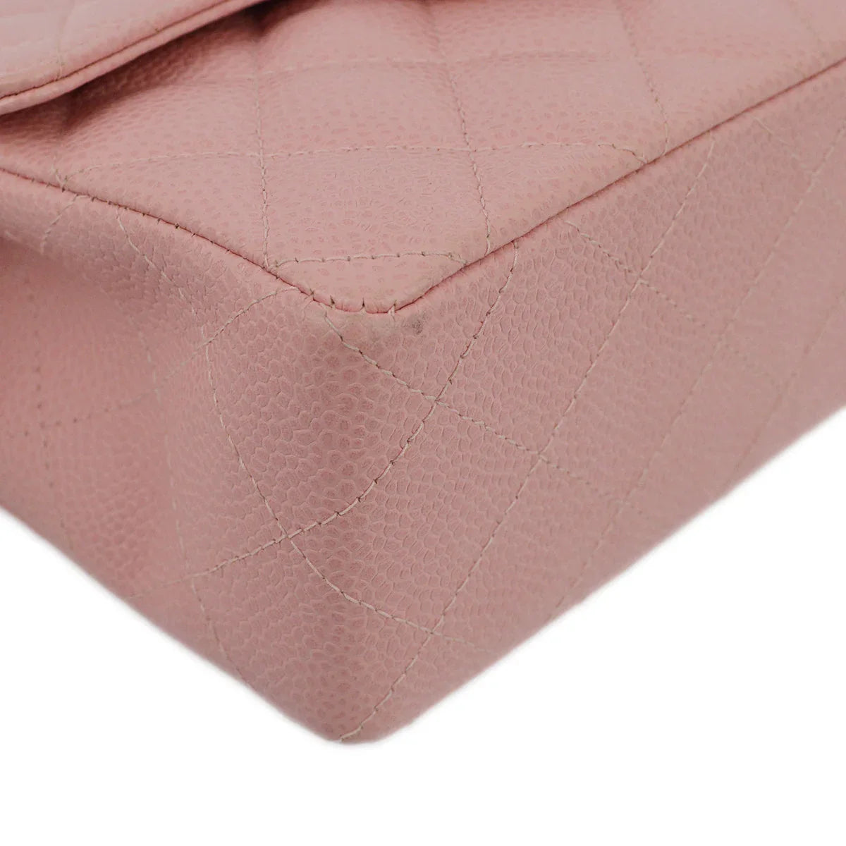 Chanel 2004-2005 Caviar Mini Square Bag 17