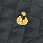 Chanel Black Satin Chain Shoulder Bag
