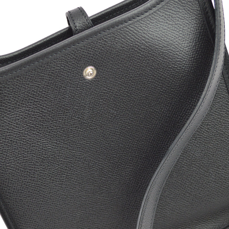 Hermes Black Epsom Evelyne TPM Shoulder Bag